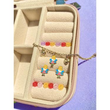 Imagem de Pulseira semijoia infantil fadinha resinada hipolergenica-Feminino