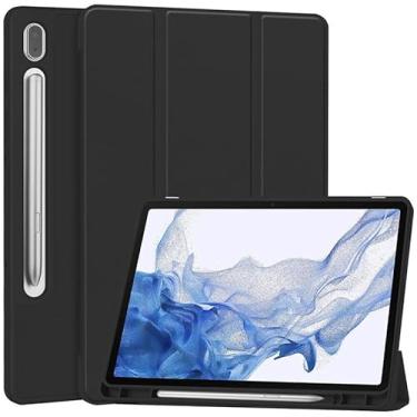 Imagem de Capa Case PREMIUM Anti Impacto comsuporte para S Pen e função Sleep compatível com Samsung Galaxy Tab S7 e Samsung GalaxyTab S8