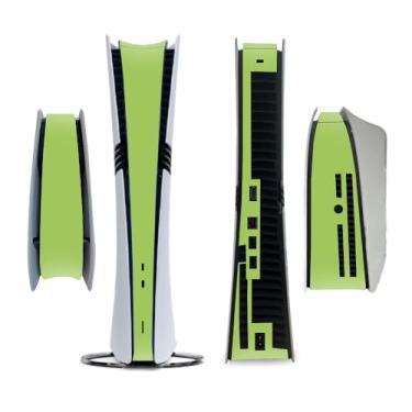 Imagem de Adesivo lateral completo para PS5 PRO Disc Console Center Skin Console Skin Decalque Vinil Skin Pure Color (Verde claro)