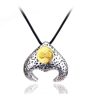 Imagem de Rxrpexjke Colar de labirinto, rei duende o labirinto, tamanho 40 cm, prata, Trumpet, Liga de aço, Sem Pedra Preciosa