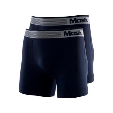 Imagem de Kit com 2 Cuecas Boxer Mash 710.01, Azul marinho, G