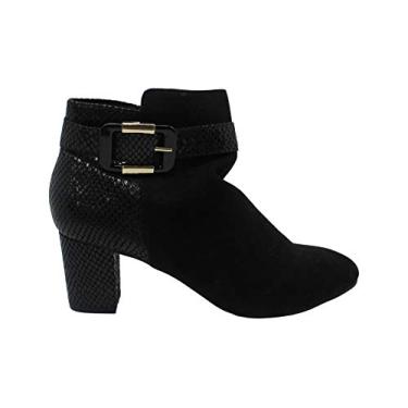 Imagem de Karen Scott bota feminina Ivyy com bico de amêndoa e tornozelo moderna, Black Micro, 7