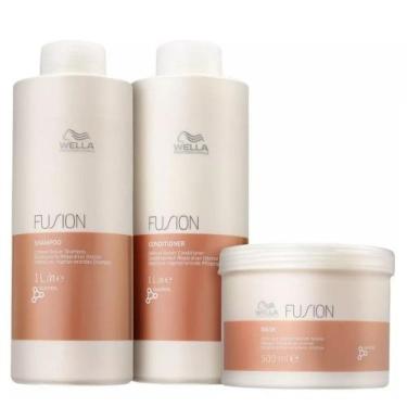 Imagem de Kit Wella Professionals Fusion Shampoo 1 Litro + Condicionador 1 Litro
