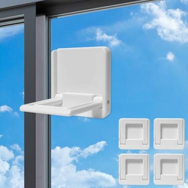 Imagem de Fechadura de porta deslizante para segurança infantil: Trava infantil para porta de vidro deslizante, janela, armários deslizantes, armário deslizante, etc., adesivo 3M sem furadeira, sem parafuso,