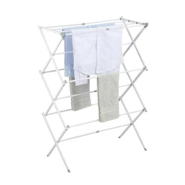 Imagem de Varal Vertical Chão Retrátil Dobrável Sanfonado Extensível(Branco)