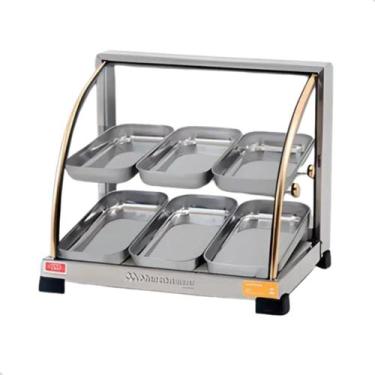 Imagem de Estufa aquecedora salgados 6 bandejas dupla 127v - Marchesoni