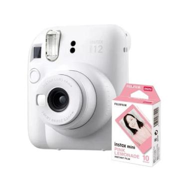 Imagem de KIT Câmera Fujifilm Instax Mini 12 Branco 10 fotos Pink Lemo