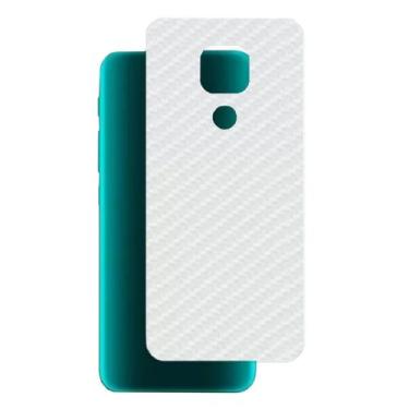 Imagem de Película Traseira Adesivo Skin Fibra Carbono Moto G9 Play - Hrebos