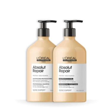 Imagem de Kit Abs Repair Gold Sh 750ml + Cond 750ml - Loreal Profissional