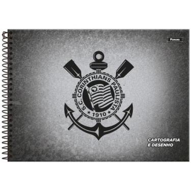 Imagem de Caderno Desenho Cartografia Corinthians Capa Dura - Foroni