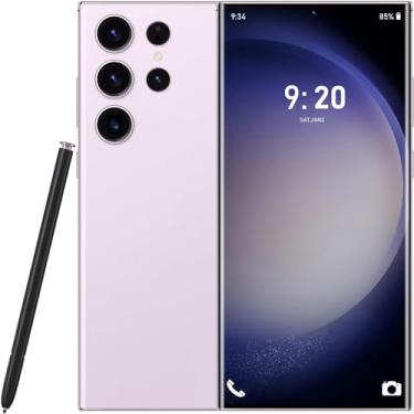 Imagem de Substituição de vidro traseiro original Samsung Galaxy S23 Ultra para todas as operadoras com adesivo de moldura de câmera pré-instalado e ferramenta de reparo (lavanda)