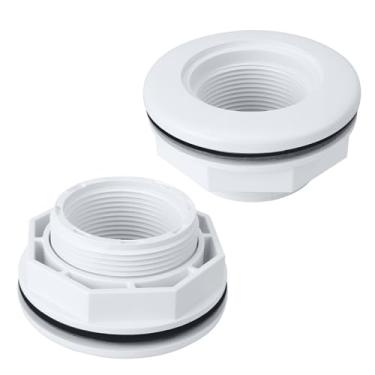 Imagem de SP1023 Encaixe de retorno de entrada FIP de 3,5 cm com contraporca e junta para Hayward acima do solo ou encaixe de mangueira de retorno de piscina enterrada, acessórios de fibra de vidro de vinil de