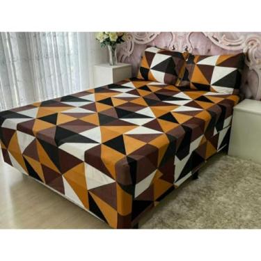 Imagem de Capa Luva Casal,Solteiro,Queen,KING Conjugado Box Malha Gel Estampado(Geometrico,CASAL)