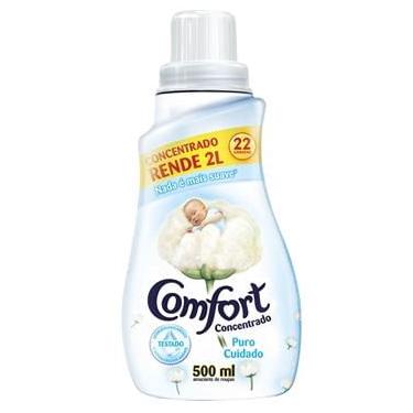 Imagem de Amaciante Comfort Concentrado Puro Cuidado 500ml - Embalagem com 12 Unidades