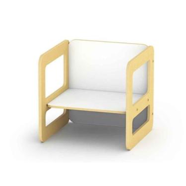 Imagem de Cadeira Montessori Em Madeira MDF Pode Ser Utilizada Como Mesinha, Cri