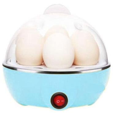 Imagem de Ovos Cozidos Egg Cooker Cozedor Elétrico 110v 350W Azul