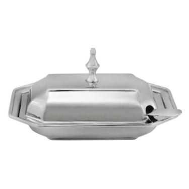 Imagem de Mantegueira Retangular Prata c Puxador Classico