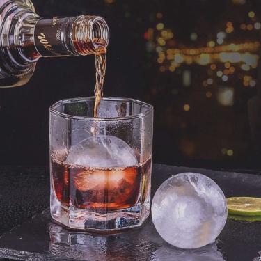 Imagem de Forma De Gelo Esfera Bola Silicone Grande Redonda Bar Whisky