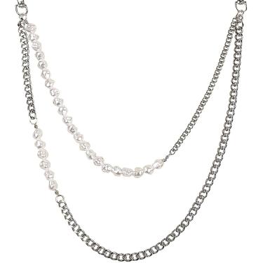 Imagem de Corrente Para Jeans Pérola Personalizada Retro Versátil Jeans Calça Corrente Para Homens E Mulheres, Silver, One Size