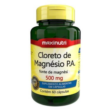 Imagem de Cloreto de Magnésio P.A 500mg 60 Cápsulas-Unissex