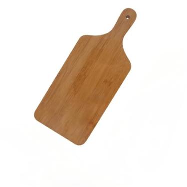 Imagem de Grelha Oval De Aço Com Cabo De Madeira 55x15cm Grelha assar peixes churrasco(TÁBUA COM CABO)