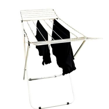 Imagem de Varal De Roupas Chão AÇO Reforçado Com Abas Retrátil (Sem Abas)