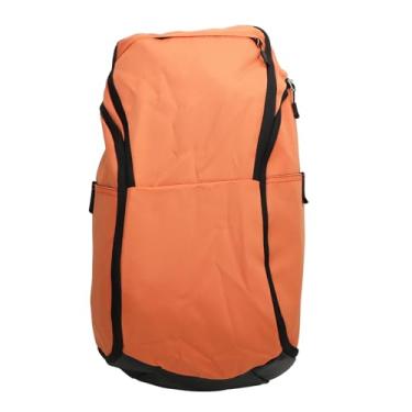 Imagem de Mochila de Basquete, Mochila Molhada Backpack Oxford Ploth Laptop Compartment Bag para Suprimentos para Exercícios (Laranja)