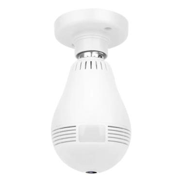 Imagem de Lâmpada Camera Espiã IP Led Wifi Hd Lâmpada Câmera Segurança Panorâmica 360° - YODHE