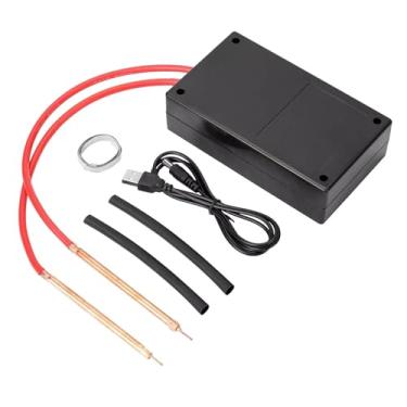 Imagem de Kit de equipamento de soldagem a ponto 5V com pinos de soldagem, folha de níquel, níveis de potência de saída ajustáveis, soldador a ponto portátil faça você mesmo