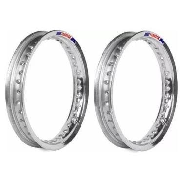 Imagem de Par Aro Alumínio Polido Fabreck Cg Titan Fan 150/125 Start