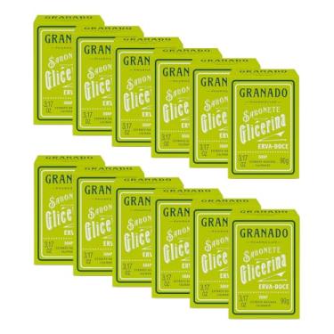 Imagem de Granado Sabonete Glicerina, Erva Doce, 90g, 12 unidades