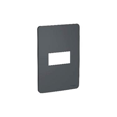 Imagem de Placa 4X2 1 Posto Stellar Black (Preta) Orion S730101294, Schneider Electric