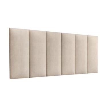 Imagem de Painel de Cabeceira 10 Peças para Cama Box King Estofada 2,00cm Várias
