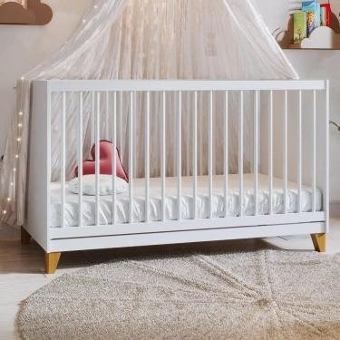 Imagem de Berço Simples 80,5x66x132,4 cm Magia Branco