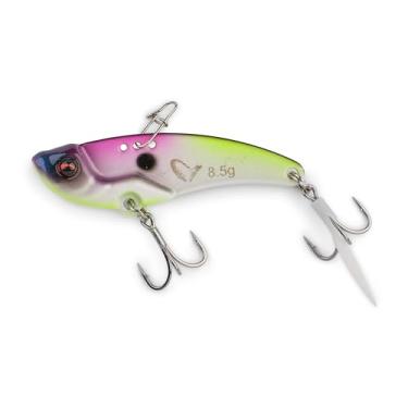 Imagem de Savage Gear VIB Blade Isca de pesca de 4,4 cm, aurora boreal, lâmina fina de fundição longa, ideal para Walleye, boca pequena, poleiro e truta, 3 pontos de fixação de isca para vibração ajustável