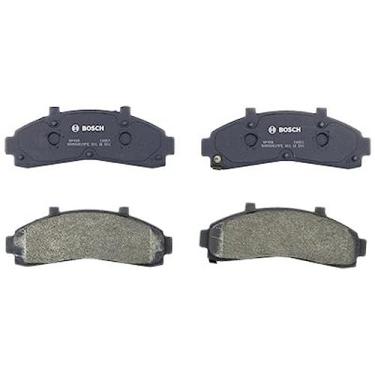 Imagem de Bosch BP652 QuietCast Premium Conjunto de pastilhas de freio a disco semi-metálicas para Ford Explorer, Ranger; Mazda B2300, B2500, B3000, B4000; Mercury Mountaineer; Dianteiro