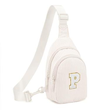 Imagem de Viverte Presentes para meninas de 8, 9, 10, 11, 12 anos, bolsas transversais, pochete para meninas adolescentes, presentes personalizados para mulheres, Bege