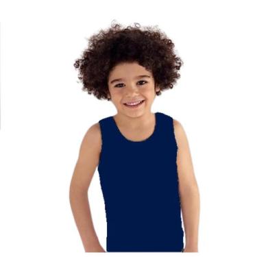 Imagem de Camiseta Menino 100% Algodão Lisa Esportiva Camisa Regata Infantil 2 a