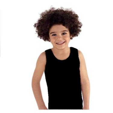 Imagem de Camiseta Menino 100% Algodão Lisa Esportiva Camisa Regata Infantil 2 a