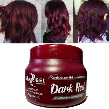 Imagem de Máscara Matizadora Dark Red Vermelho Escuro Mairibel 250g - Mairibel C