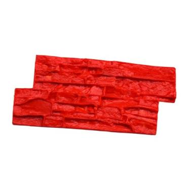 Imagem de Baoblaze Modelo de fundição Stromatolite Modelo de concreto Cimento Paver DIY Textura de pedra vívida Tapete de carimbo para caminho Paisagismo Pátio ao ar