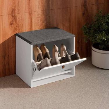 Imagem de Sapateira-puff 1 Porta Articulada 56cm Multimóveis Cr35271