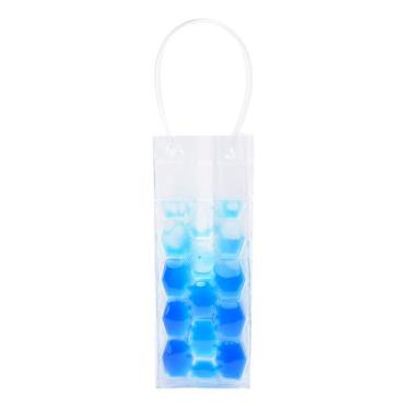 Imagem de Sacola Térmica para Garrafa de Vinho 25x9x9cm Kenya Azul