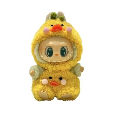 Imagem de Mini Boneca De Pelúcia Acessórios De Roupa Bonito Kpop Labubu Boneca R