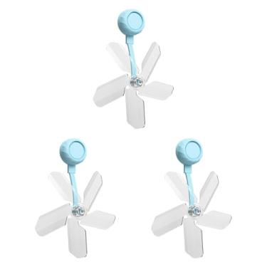 Imagem de Ioensy 3 peças defletor de ventilação de ar condicionado defletor de resfriamento de vento à prova de vento para casa hotel doméstico, Azul