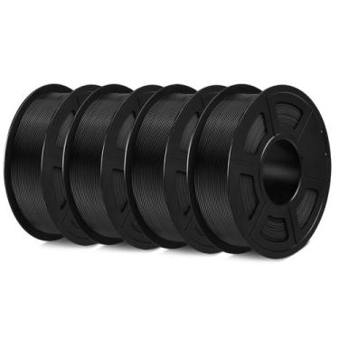 Imagem de Filamento de impressora 3D SUNLU PETG 1,75 mm 4 kg Pacote x4