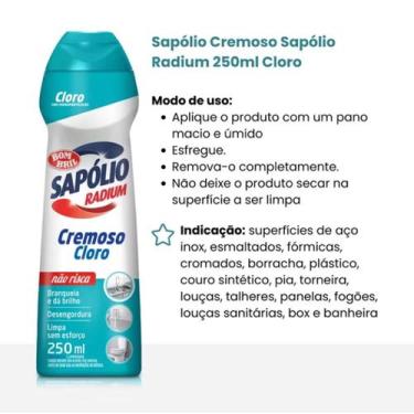 Imagem de Sapólio Radium Cremoso Cloro Ativo 250Ml Sapolio, U