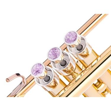 Imagem de Botões de dedo personalizados de trompete pesado para todos os modelos de cornetas Stradivarius, Artisan, New York, Chicago, TR200, todos os flughelhorns Stradivarius, todos os modelos Stradivarius