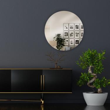 Imagem de Espelho Multiuso Lapidado Redondo 60Cm E2G Design Incolor