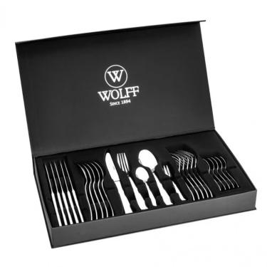 Imagem de Faqueiro Wolff Aço Inox Pisa Com Caixa Litografada 30 Peças Inox